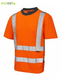 Leo Newport Comfort Polycotton T-Shirt - Orange